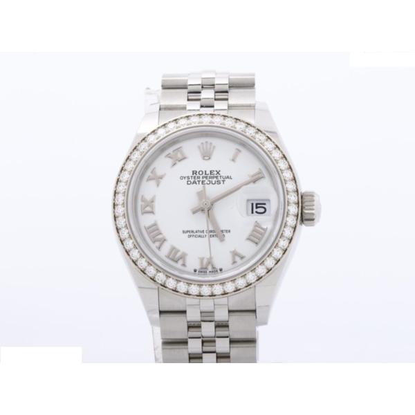 【中古】 【美品】 ロレックス(ROLEX) デイトジャスト 28 ホワイト 279384RBR S...