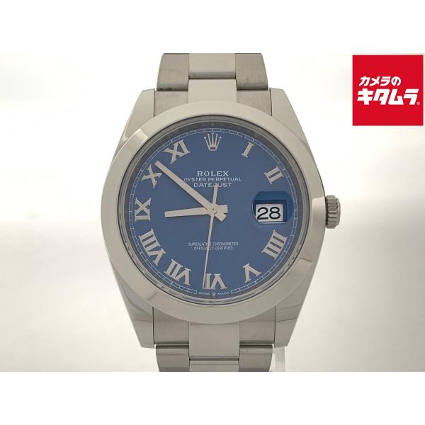 【中古】 【美品】 ロレックス(ROLEX) デイトジャスト 41 ブルー 126300 ステンレス...