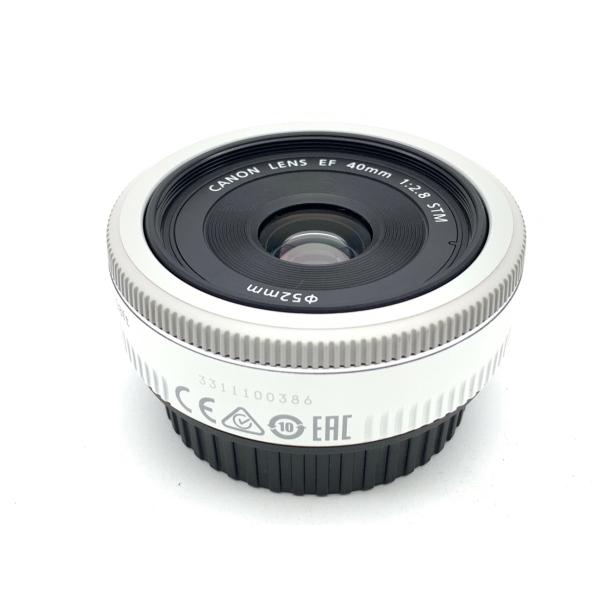 【中古】 【良品】 キヤノン EF 40mm F2.8 STM ホワイト