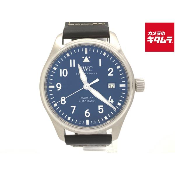 【中古】 【良品】 IWC パイロットウォッチ マークXX ブルー IW328203 ステンレスステ...