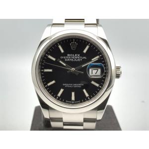 【中古】 【美品】 ロレックス(ROLEX) デイトジャスト 36 ブラック 126200 ステンレススティール オイスターブレス｜emedama