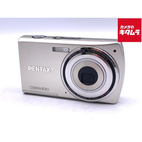 【中古】 【良品】 ペンタックス OptioE80 シルバー