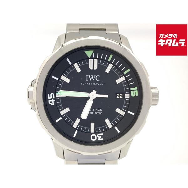 【中古】 【良品】 IWC アクアタイマー ブラック IW329002 ステンレススティール