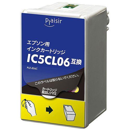 プレジール PLE-E06C エプソン IC5CL06互換インクカートリッジ カラー