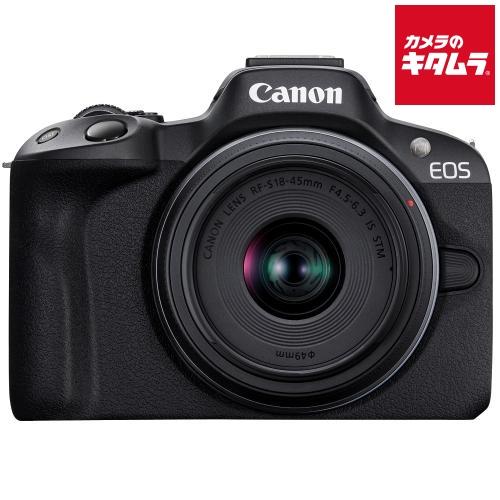 キヤノン EOS R50 RF-S18-45 IS STMレンズキット ブラック Canon ミラー...