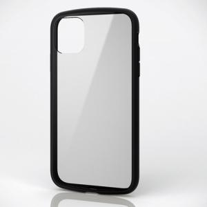 エレコム PM-A19CTSLFCBK TOUGH SLIM LITE フレームカラー ブラック〔iPhone 11用〕｜emedama