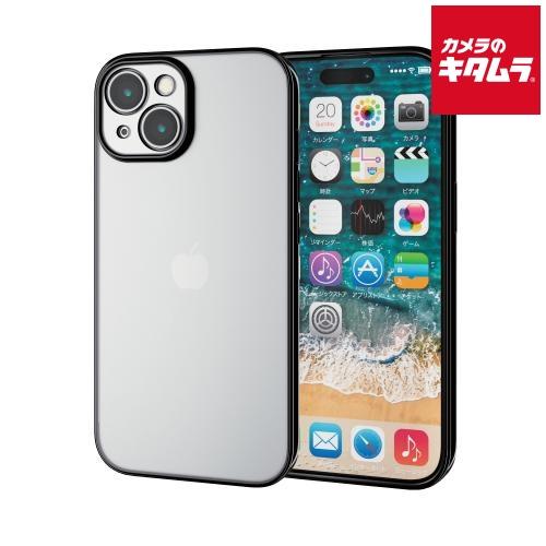 エレコム PM-A23AUCTMKBK ソフトケース 極限 メタリック ブラック（iPhone 15...