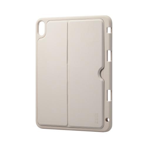 エレコム TB-A23RUCSTGB ソフトケース スタンド付き グレージュ〔iPad 第10世代用...