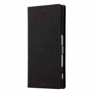 レイ・アウト RT-RXPXZSLC3/JB 手帳型ケース マグネットタイプ ブラック 〔Xperia XZ用〕