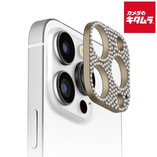 PGA PG-24BLGD08GD カメラレンズフレーム ラインストーン/ゴールド（iPhone 1...