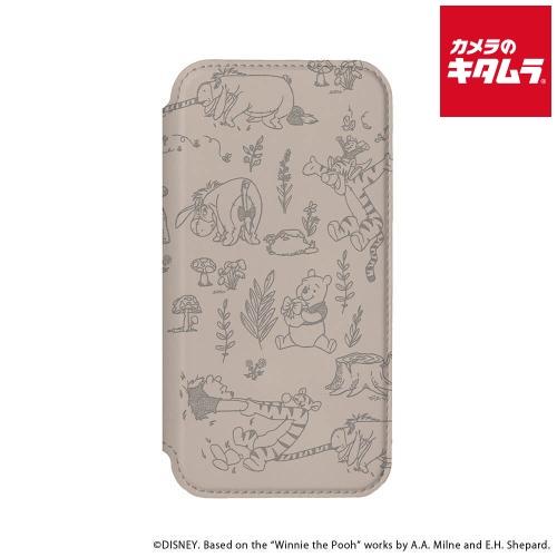 PGA PG-D24BGF04POO ガラスフリップケース くまのプーさん（iPhone 16 Pr...