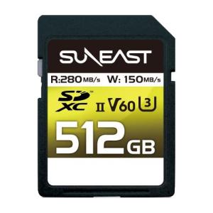 SUNEAST SE-SDU2512GB280 ULTIMATE PRO SDXC UHS-IICard V60 512GB｜emedama