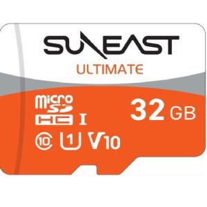 【ネコポス】 SUNEAST SE-MSDU1032E095 ULTIMATE Orange microSDHC Card 32GB｜emedama