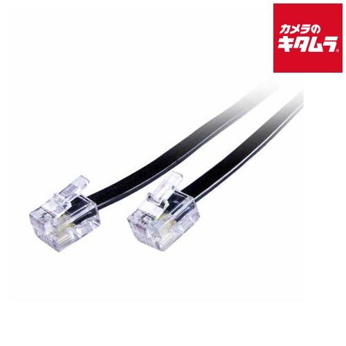 エイトワン テレホンコード ETL-1200B 6極4芯 ブラック 20m 《納期約１週間》
