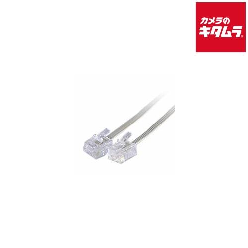 エイトワン スリムテレホンコード ETL-210W 6極4芯 ホワイト 1m 《納期約１週間》