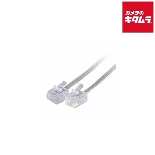 エイトワン スリムテレホンコード ETL-250W 6極4芯 ホワイト 5m 《納期約１週間》