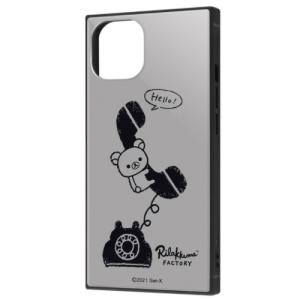 イングレム IQ-SXP31K3TB/RM1 耐衝撃ハイブリッドケース KAKU リラックマ 黒電話