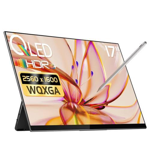 EHOMEWEI 17インチ モバイルモニター QLED WQXGA タッチペン対応 RQ-170P...