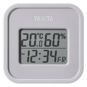 タニタ デジタル温湿度計 TT-588-GY ウォームグレー｜emedama