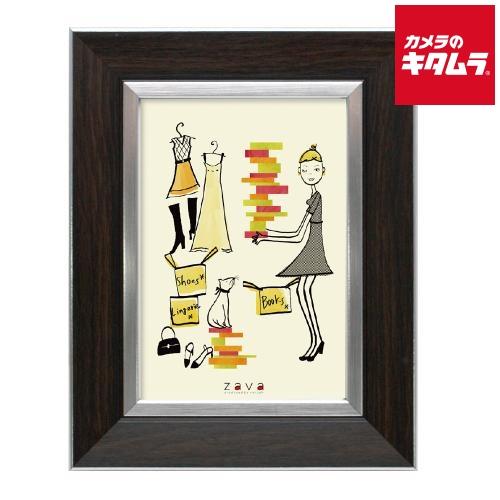 万丈 フォトフレーム クラシック L ダークブラウン