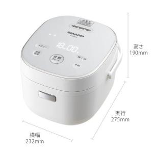 シャープ ジャー炊飯器 KS-CF05B-W ...の詳細画像1