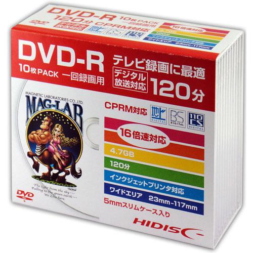 磁気研究所 HDDR12JCP10SC HD DVD-R10P DVD-R 録画用 120分 16倍...