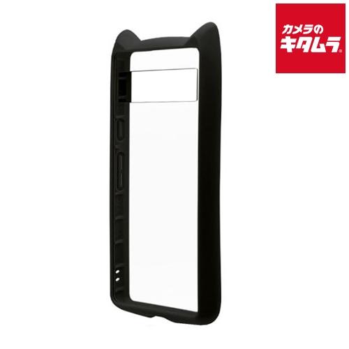テレホンリース 7520PXL7AHB 猫耳ケース mimi TPU×(PC×PMMA) BK（Go...