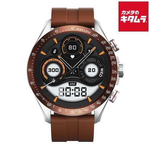 ハイロー スマートウォッチ Solar Pro HL-SPBR ブラウン