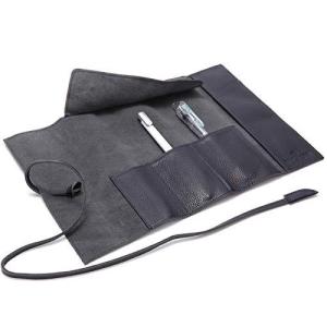 BLUE SINCERE 本革 ロール ペンケース 大容量 レザー 革 筆箱 万年筆入れ プルームテックケース メンズ レディースR