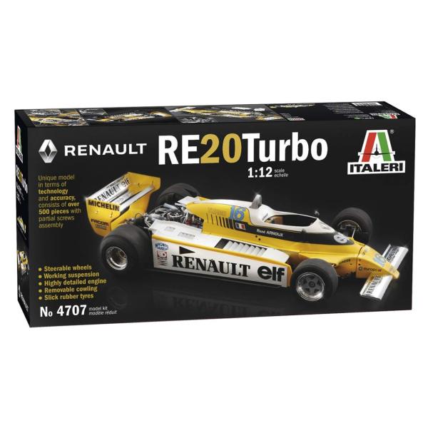 イタレリ(ITALERI) 1/12 ルノー F1 RE20 ターボ 日本語説明書付き プラモデル ...