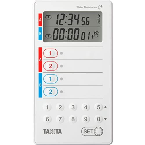 タニタ 業務用デジタルタイマー 洗えるタイプ 100時間計 ホワイト TD-428-WH