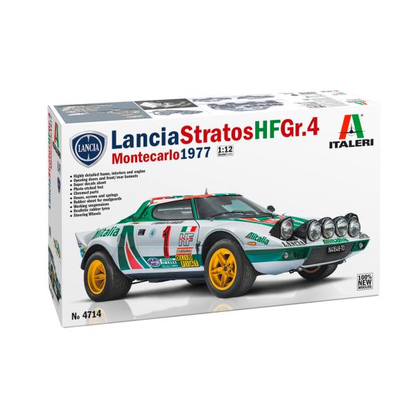 イタレリ タミヤ 1/12 カーシリーズ No.4714 ランチア ストラトス HF Gr.4 モン...