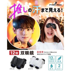 双眼鏡 12倍 軽量 260g コンパクト 高...の詳細画像1