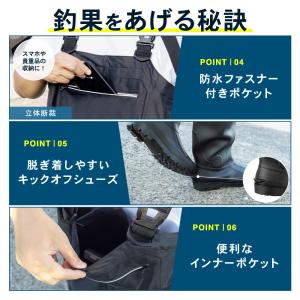 チェストハイウェーダー ラジアルソール ナイロ...の詳細画像5