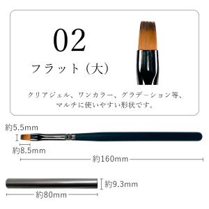 ネイルブラシ ネイル 筆 10種 キャップ付き...の詳細画像3