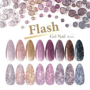 ネイルパーツ リボン 11mm 紫 混色 蓄光 グラデーション 50個 透明