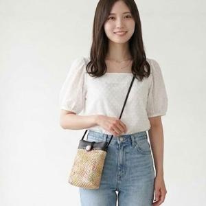 かごバッグ ショルダーバッグ レディース スマ...の詳細画像4