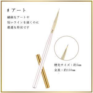 厳選 ネイルブラシ ネイル 筆 10種 キャッ...の詳細画像3