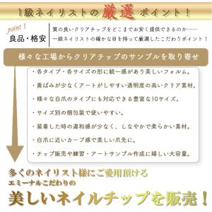 ネイルチップ ショート クリア ロング クリア...の詳細画像1