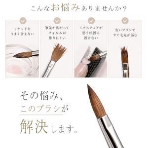 ネイル 筆 ブラシ 1本 サイズ 6種類 スカ...の詳細画像2