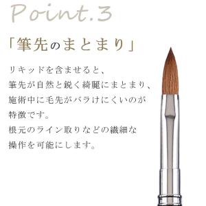 ネイル 筆 ブラシ 1本 サイズ 6種類 スカ...の詳細画像5