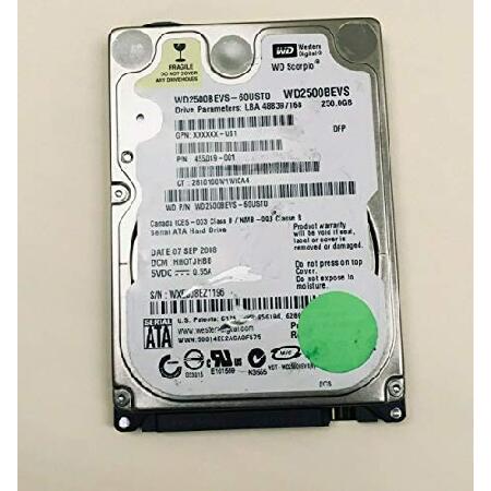 Western Digital wd2500bevs Scorpio 250 GB 400 RPM ...