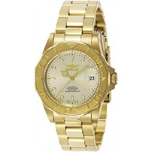 Invicta Men's Pro Diver 40mm Gold-Tone Steel Bracelet ＆ Case Automatic Champagne Dial Analog Watch 9010｜emiemi