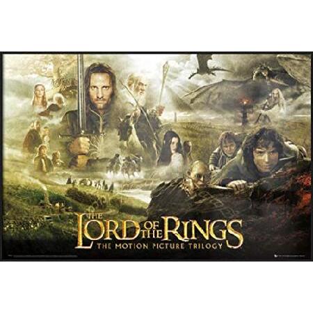 The Lord of the Rings Trilogy - Framed映画ポスター/印刷(サイ...