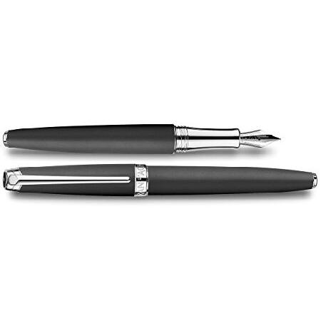 Caran D&apos;ache Leman Matte Black Medium Point Founta...