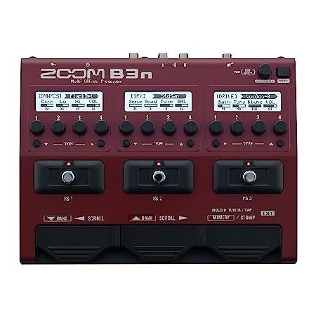 Zoom B3n ベースギター マルチエフェクト プロセッサー ペダル 60+ 内蔵エフェクト搭載 ...