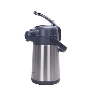 GiNT コーヒーエアポット サーマルカラフェディスペンサー ポンプ付き ステンレススチール 真空断熱 レバーアクションエアポット コーヒーの保温/保冷 71オンス