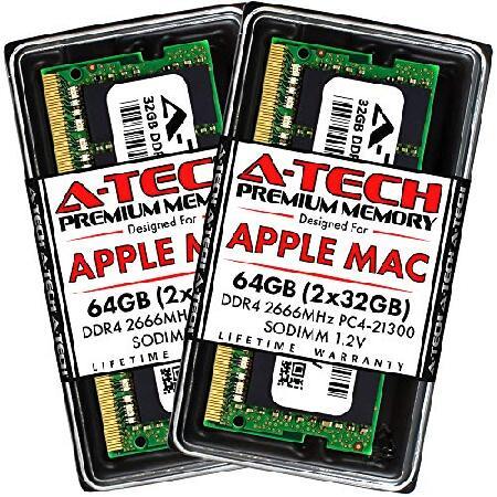 A-Tech 64GB キット (2x32GB) DDR4 2666MHz RAM Apple 20...