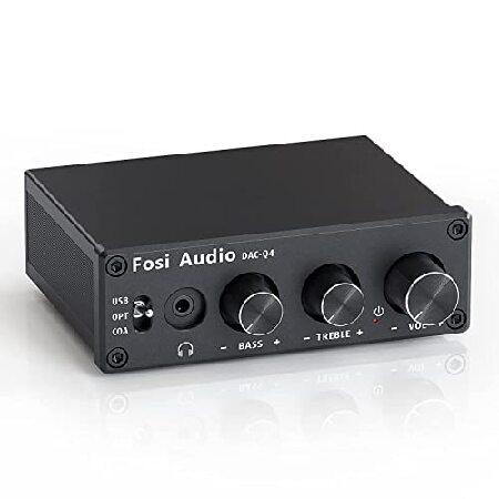 Fosi Audio Q4 DAC ヘッドフォンアンプ 小型 ミニステレオ 24ビット 光デジタル ...