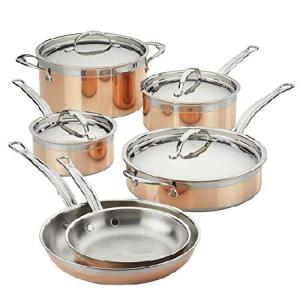 Hestan - CopperBond Collection - 純銅100% 究極の調理器具10点セット IH調理台対応